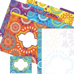 File Folders|Barker Creek Moroccan File Folder, 1/3-Cut Tab, Letter Size, Assorted, 107/Set (141)