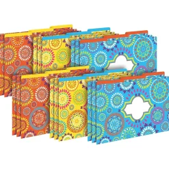 File Folders|Barker Creek Moroccan Legal-Size File Folders, Multi-Design Set, 18/Set (BC3906)