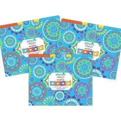 File Folders|Barker Creek Moroccan Letter-Size File Folders, Multi-Design Set, 36/Set (BC3933)