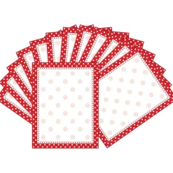 Classroom Paper*Barker Creek Red & White Dot Computer Paper, 100 Sheets/Set (BC3608)