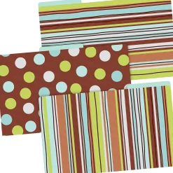 File Folders|Barker Creek Ribbon by the Yard Legal-Size File Folders, Multi-Design Set, 27/Set (BC3904)