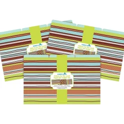 File Folders|Barker Creek Ribbon by the Yard Legal-Size File Folders, Multi-Design Set, 27/Set (BC3904)