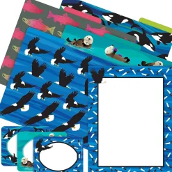 File Folders|Barker Creek Sea & Sky Eagles File Folder, 1/3-Cut Tab, Letter Size, Assorted, 107/Set (148)