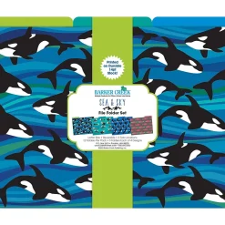 File Folders|Barker Creek Sea & Sky File Folder, 1/3-Cut Tab, Letter Size, Assorted, 12/Pack (2015)