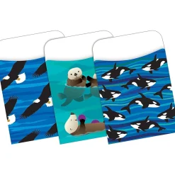 File Folders|Barker Creek Sea & Sky Otters On-Trend Organizer Set, 92/Set (4099)