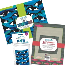 File Folders|Barker Creek Sea & Sky Salmon On-Trend Organizer Set, 92/Set (4100)