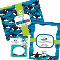 File Folders|Barker Creek Sea & Sky Whales File Folder, 1/3-Cut Tab, Letter Size, Assorted, 107/Set (145)