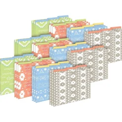 File Folders|Barker Creek Thoughtfulness Letter-Size File Folders, Multi-Design Set, 36/Set (BC3913)