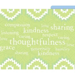 File Folders|Barker Creek Thoughtfulness File Folder, 1/3-Cut Tab, Letter Size, Assorted, 12/Pack (2016)