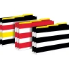 File Folders|Barker Creek Wide Stripes File Folders, 3-Tab, Legal Size, Assorted, 9/Pack (BC2507)