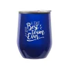 Cheers! Tumbler, Blue Metallic, 12 oz. (79954)<Baudville Sale