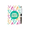 Journals|Baudville Colorific Value Thanks for Being Awesome Journal with Pen, 4" x 6", Ruled, Multicolor, 5/Pack (94105P5)