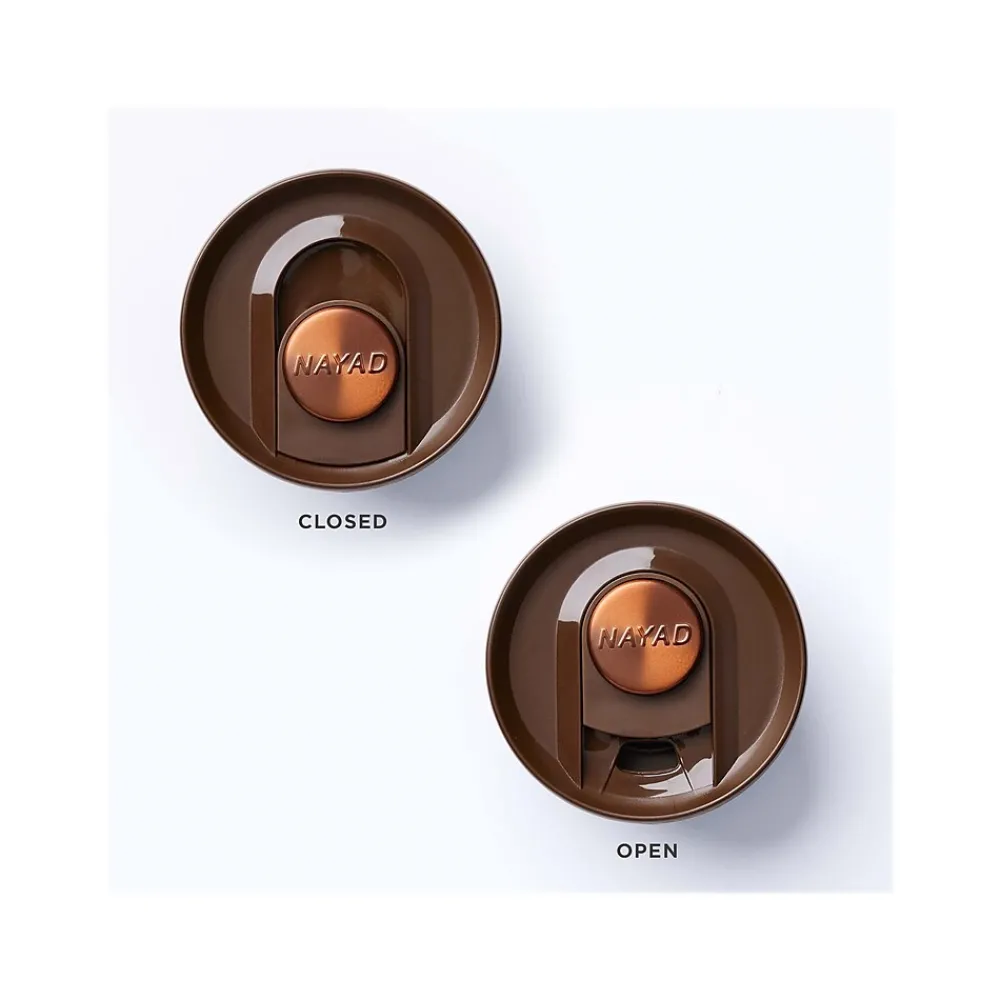 Cosmic Copper Stay Positive & Work Hard Coffee Tumbler, Brown/Copper, 16 Oz. (93548)<Baudville Sale