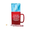 Dazzling Ombre "'Tis the Season to Say Thanks" Coffee Mug, 14 oz., Red/White (92944)<Baudville