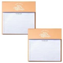 Notepads|Baudville Make a Difference Memo Pad, 8.75" x 6", Narrow Ruled, 100 Sheets/Pad, 2 Pads/Pack (1393297P231)