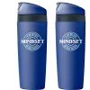 "Mindset, If We Believe We Will Succeed" Plastic Double Wall Insulated, 16 oz., 2/Pack (1393268P231)<Baudville Sale
