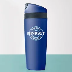 "Mindset, If We Believe We Will Succeed" Plastic Double Wall Insulated, 16 oz., 2/Pack (1393268P231)<Baudville Sale