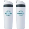 "Success, When Drive & Effort Meets Outcome" Plastic Double Wall Insulated, 16 oz., 2/Pack (1393267P231)<Baudville