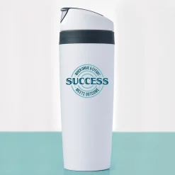 "Success, When Drive & Effort Meets Outcome" Plastic Double Wall Insulated, 16 oz., 2/Pack (1393267P231)<Baudville