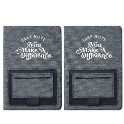 Journals|Baudville Sustainably Smart Hardcover Journal, 5" x 8", 80 Pages, 2/Pack (1393449P231)