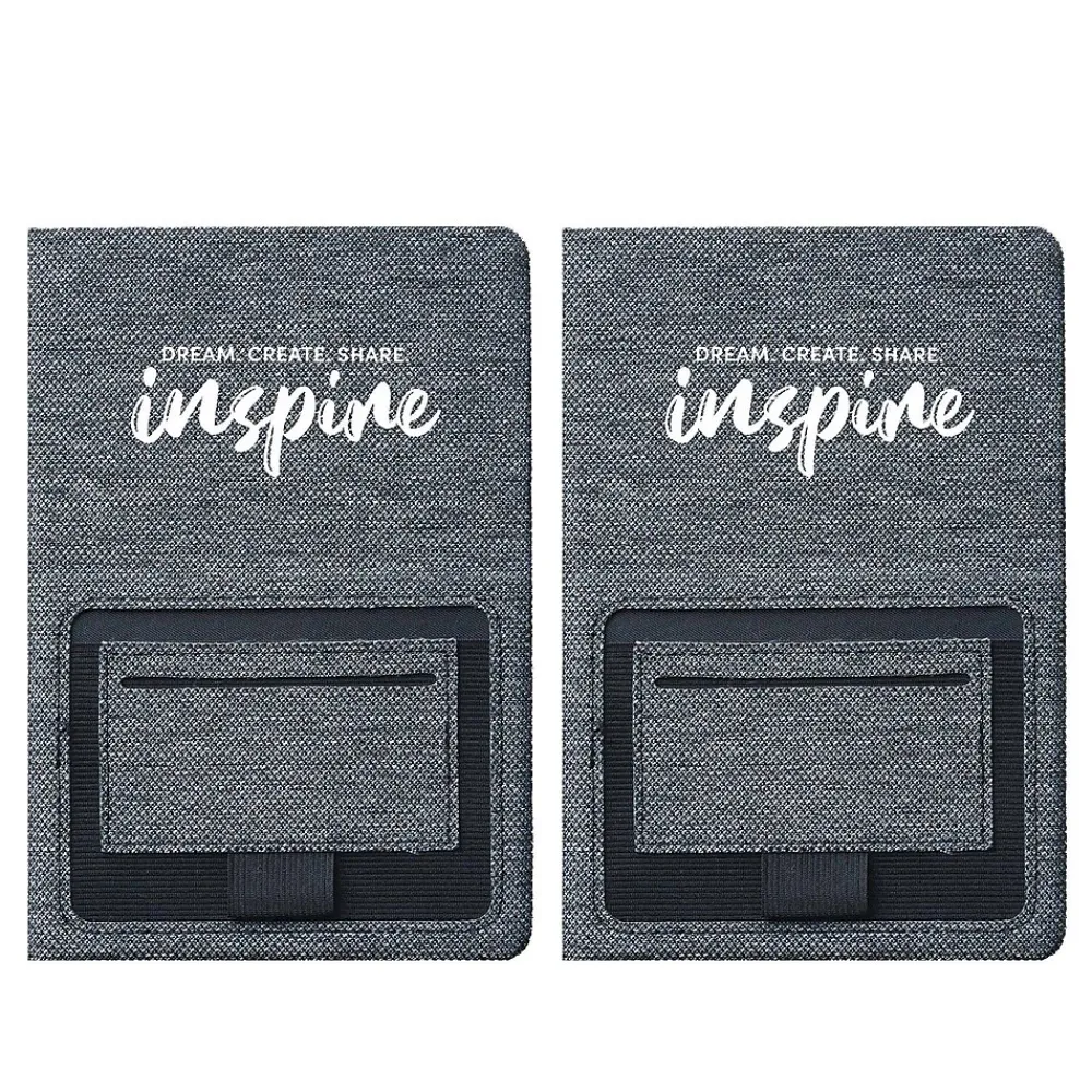 Journals|Baudville Sustainably Smart Hardcover Journal, 5" x 8", 80 Pages, 2/Pack (1393447P231)