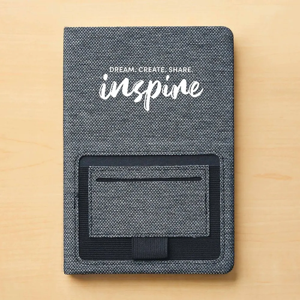 Journals|Baudville Sustainably Smart Hardcover Journal, 5" x 8", 80 Pages, 2/Pack (1393447P231)