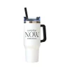 Baudville Thirst Quencher NOW Tumbler, White, 40 Oz. (93444)