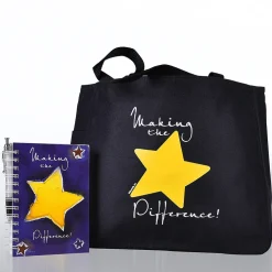 ® Tote Bag With Journal And Pen, Making the Difference<Baudville Sale