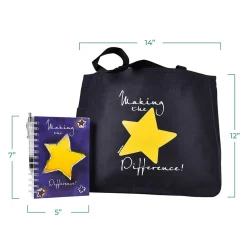 ® Tote Bag With Journal And Pen, Making the Difference<Baudville Sale