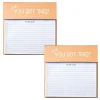 Notepads|Baudville You Got This Memo Pad, 8.75" x 6", Narrow Ruled, 100 Sheets/Pad, 2/Pack (1393298P231)