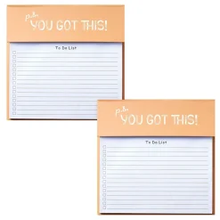 Notepads|Baudville You Got This Memo Pad, 8.75" x 6", Narrow Ruled, 100 Sheets/Pad, 2/Pack (1393298P231)