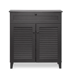 Storage Cabinets*Baxton Studio Calvin 30.75'' W x 14.63'' D Storage Cabinet, Dark Brown (5305-STPL)