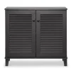 Storage Cabinets*Baxton Studio Coolidge 29.63'' W x 14.5'' D Storage Cabinet, Dark Brown (5304-STPL)