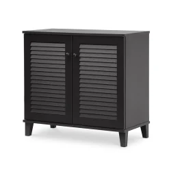 Storage Cabinets*Baxton Studio Coolidge 29.63'' W x 14.5'' D Storage Cabinet, Dark Brown (5304-STPL)