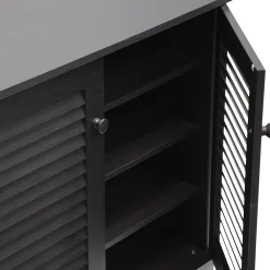 Storage Cabinets*Baxton Studio Coolidge 29.63'' W x 14.5'' D Storage Cabinet, Dark Brown (5304-STPL)