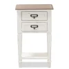 Storage Cabinets*Baxton Studio Dauphine 26" High 2-Drawer Nightstand, White (2633-7577-STPL)