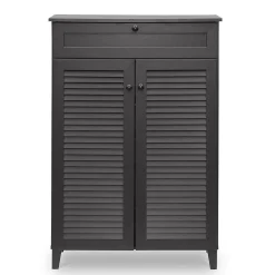 Storage Cabinets*Baxton Studio Harding 30.75'' W x 14.63'' D Storage Cabinet, Dark Brown (5306-STPL)