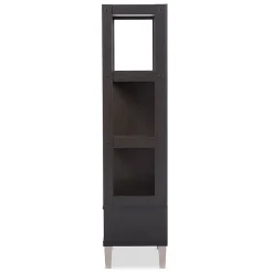 Bookcases*Baxton Studio Kalien 23.01'' W x 15.21'' D Bookshelf, Dark Brown (6465-STPL)