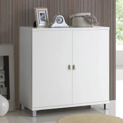 Storage Cabinets*Baxton Studio Marcy 35.1'' W x 15.6'' D Storage Cabinet, White (6470-STPL)