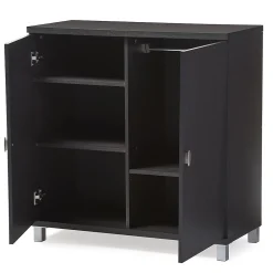 Storage Cabinets*Baxton Studio Marcy 35.1'' W x 15.6'' D Storage Cabinet, Dark Brown (6469-STPL)