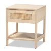 Storage Cabinets*Baxton Studio Sebille 18.9" High 1-Shelf Nightstand, Light Brown (207-12463-HiT)
