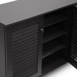 Storage Cabinets*Baxton Studio Warren 44.5'' W x 14.63'' D Storage Cabinet, Dark Brown (5307-STPL)