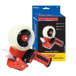 Best Bazic 2" Handheld Packing Tape Dispenser, Red 2/Bundle (BAZ991-2)