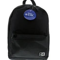 Basic Backpack, 16", Black, Pack of 2 (BAZ1030-2)<Bazic Sale