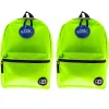 Bazic Basic 2-Piece Laptop Backpack Set, Medium, Lime Green, 2/Bundle (BAZ1034-2)
