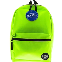 Bazic Basic 2-Piece Laptop Backpack Set, Medium, Lime Green, 2/Bundle (BAZ1034-2)