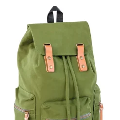 Bazic Guidi Canvas Laptop Backpack, Large, Green (1118)