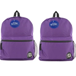 Products Basic Backpack, Purple, Pack of 2 (BAZ1037-2)<Bazic Online