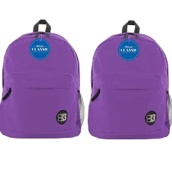 Products Classic Backpack, Purple, Pack of 2 (BAZ1057-2)<Bazic Discount
