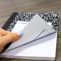 Composition Notebooks|Bazic 1-Subject Composition Notebooks, Wide Ruled, 100 Sheets, Multicolor, 6/Bundle (BAZ5090-6)